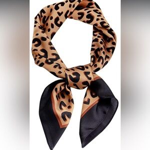 Chic Leopard Pattern Square Scarf Trending Animal Print